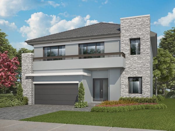 Sommerset Model 3995 Elevation A1 Optional Stone Elevation